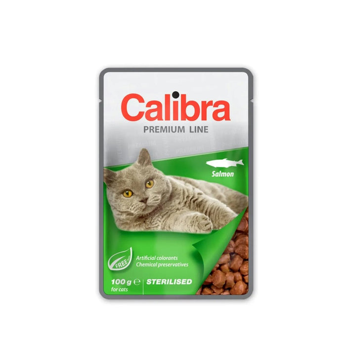 CALIBRA Cat Premium Sterilized Salmon - мокра храна за котки - 100гр