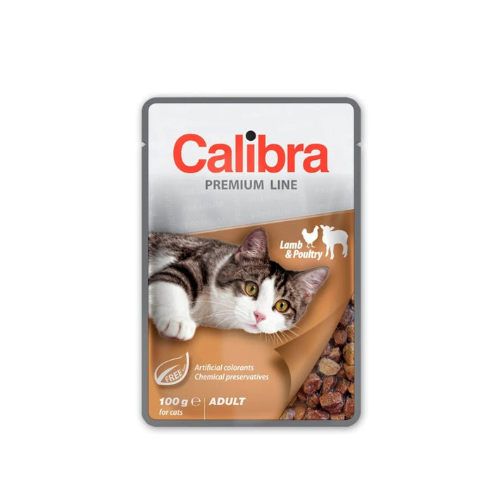 CALIBRA Cat Premium Adult Lamb & Poultry - мокра храна за котки - 100гр