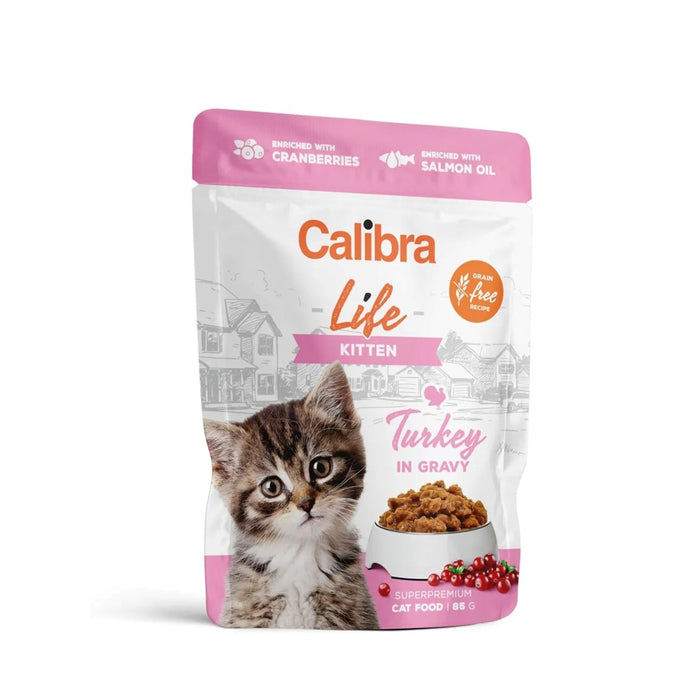 CALIBRA Cat Life Kitten Турция в сос - мокра котешка храна - 85гр