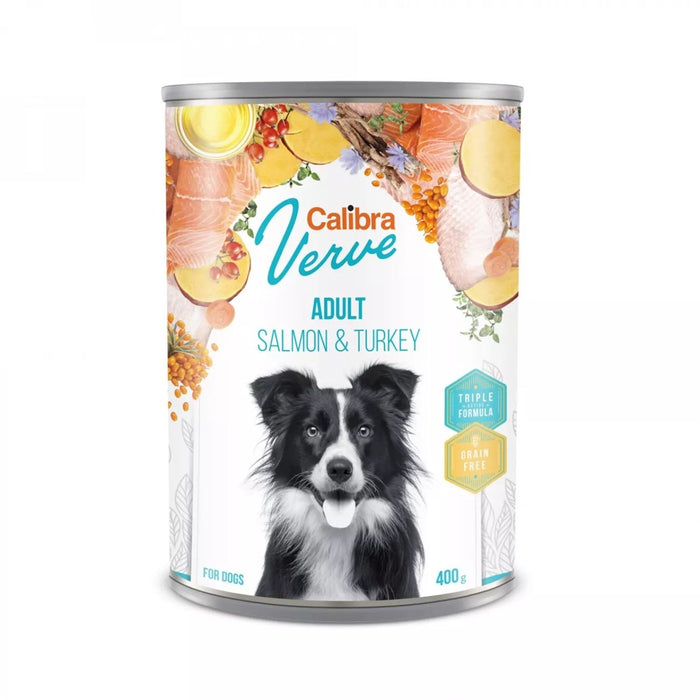 CALIBRA Verve Adult Salmon & Turkey - мокра храна за кучета - 400гр