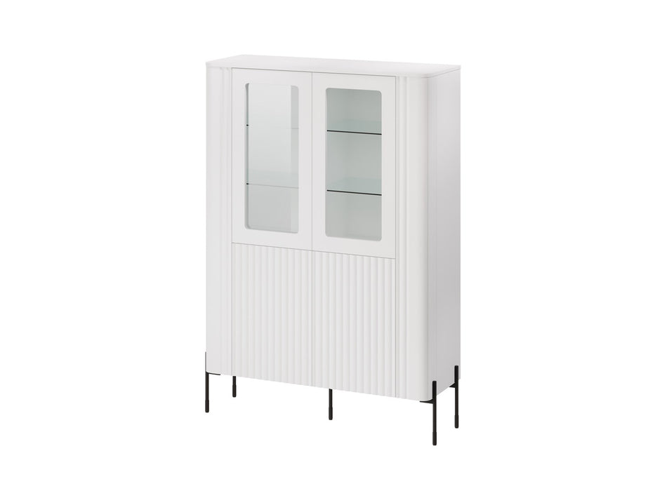 Шкаф витрина Cama VERA 110x40x160 бял мат