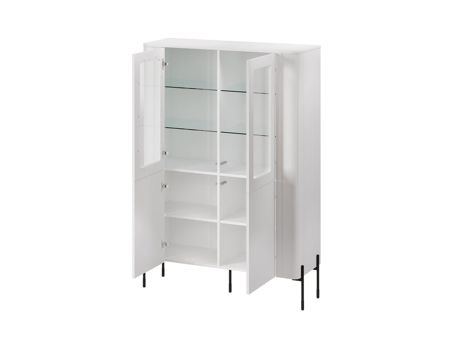 Шкаф витрина Cama VERA 110x40x160 бял мат