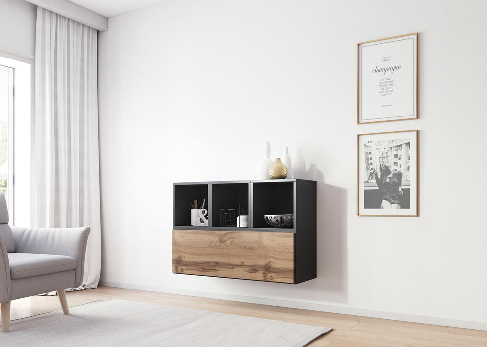 Холна гарнитура Cama ROCO 12 (RO1 + 3xRO6) антрацит/дъб вотан