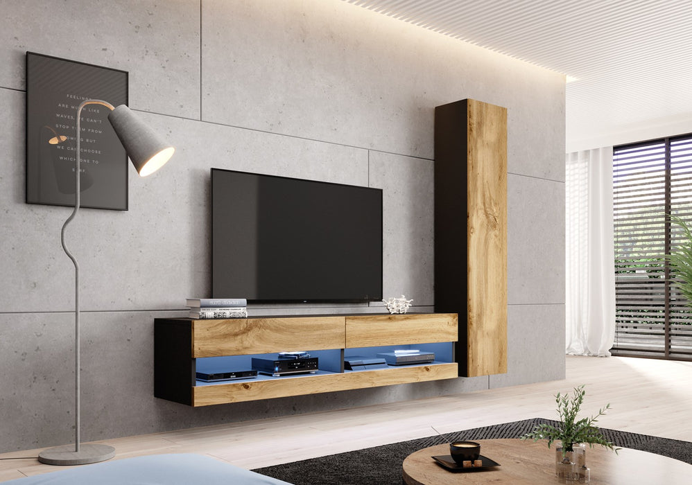 Стойка за телевизор Cama VIGO NEW 180 30/180/40 черно/вотан дъб