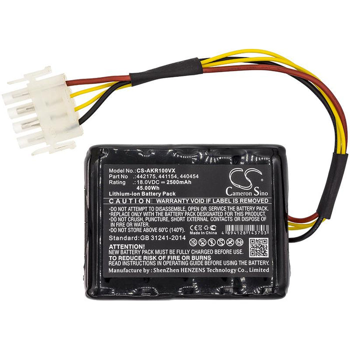 Батерия Cameron Sino, За косачка робот Karcher RLM4, AL-KO 119950, Robolinho 100, 110,1100 LiIon 18V 2500mAh Cameron Sino