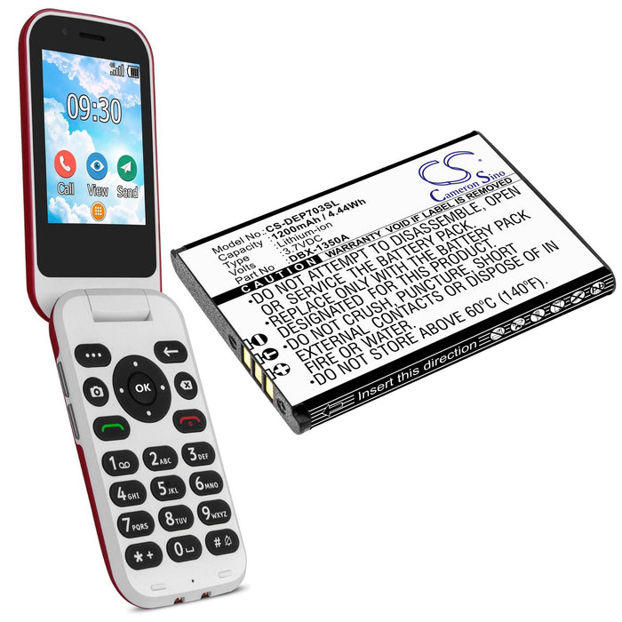 Батерия за мобилен телефон  DORO 7030, 7031, 7080, DFC-0270  DBX-1350A LiIon 3,7V 1200mAh CAMERON SINO