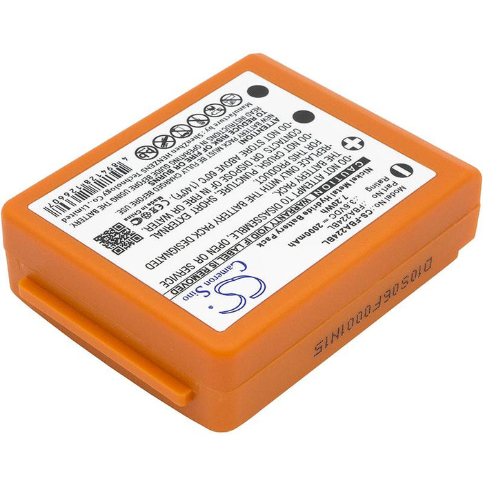 Батерия за дистанционно управление за кран HBC Radiomatic Quadrix, Micron 4,5,6,7  BA223000 NIMH 3,6V 2000mAh оранжева Cameron Sino