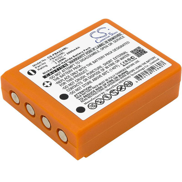 Батерия за дистанционно управление за кран HBC Radiomatic Quadrix, Micron 4,5,6,7  BA223000 NIMH 3,6V 2000mAh оранжева Cameron Sino