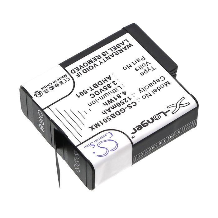 Батерия за камера GOPRO Hero 5; Hero 6; Hero 7; Hero 8   AHDBT-501  3,85V 1250mAh   LIIon Cameron Sino