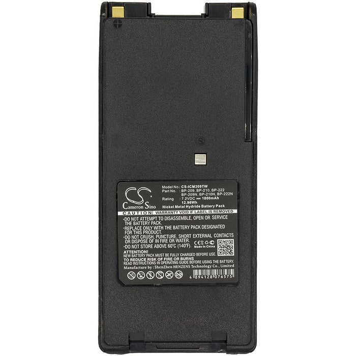 Батерия за радиостанция ICOM  IC-A24 BP209 / BP210 NIMH  7,2V 1800mA Cameron Sino