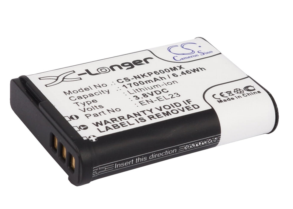 Батерия за апарат NIKON EN-E23  Coolpix P600; P900  LiIon 3,8V  1700mAh  Cameron Sino