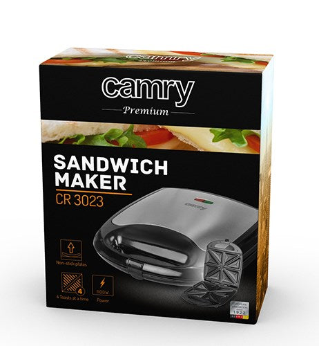 Camry CR 3023 sandwich maker 1500 W Black,Grey