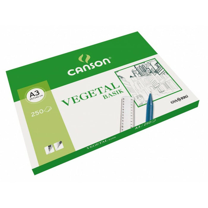Пергаментова Хартия Canson Basik 250 Листи 90 g/m² 29,7 x 42 cm