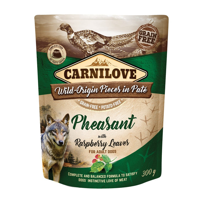 CARNILOVE Dog Pouch Pheasant & Raspberry - мокра храна за кучета - 300гр