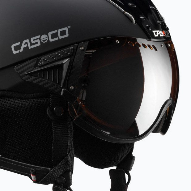 Ски каска CASCO SP-2 Carbonic Visor Black M 55-57