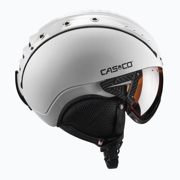 Ски каска CASCO SP-2 Carbonic Visor White M 55-57