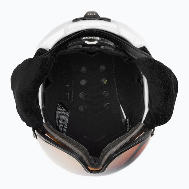 Ски каска CASCO SP-2 Carbonic Visor White S52-54