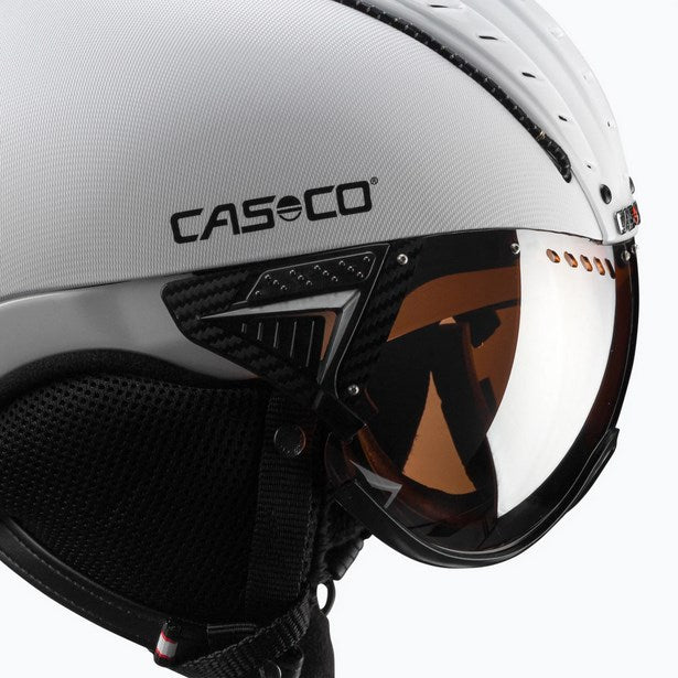 Ски каска CASCO SP-2 Carbonic Visor White S52-54