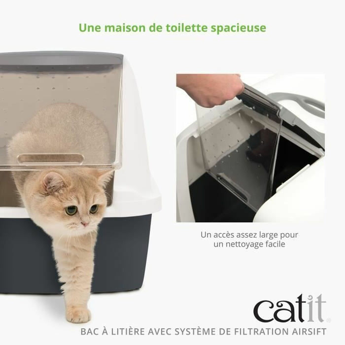 Пясъчник за Котки Catit Сив Подвижен капак