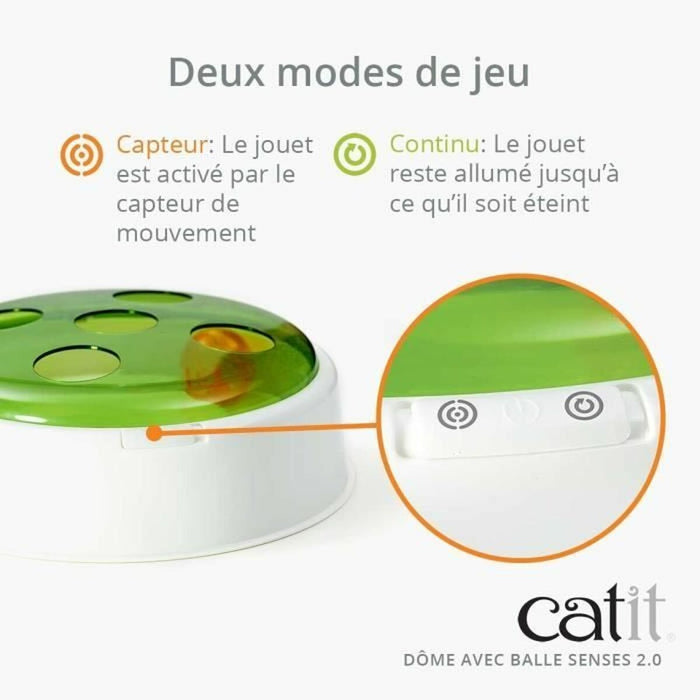 котешка играчка Catit Senses 2.0 Ball Dome Зелен 24 x 24 x 8 cm