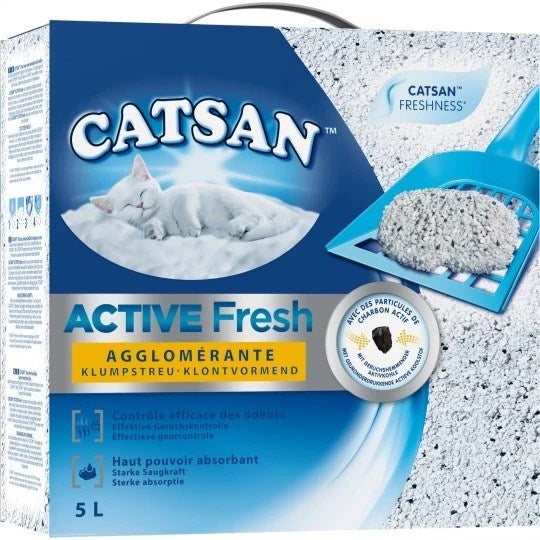 CATSAN Active Fresh - бентонитова постеля - 5л