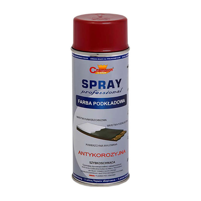 СПРЕЙ ГРУНД ЗА МЕТАЛ ЧЕРВЕН 400ML CHAMPION COLOR