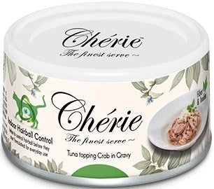 CHERIE Indoor Hairball Control Mixed Flavors с риба тон в сос - Мокра храна за котки - 24x80g