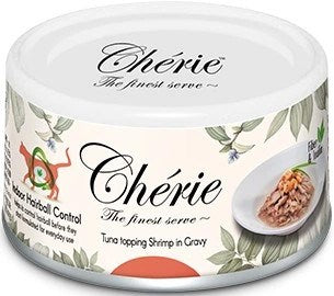 CHERIE Indoor Hairball Control Mixed Flavors с риба тон в сос - Мокра храна за котки - 24x80g