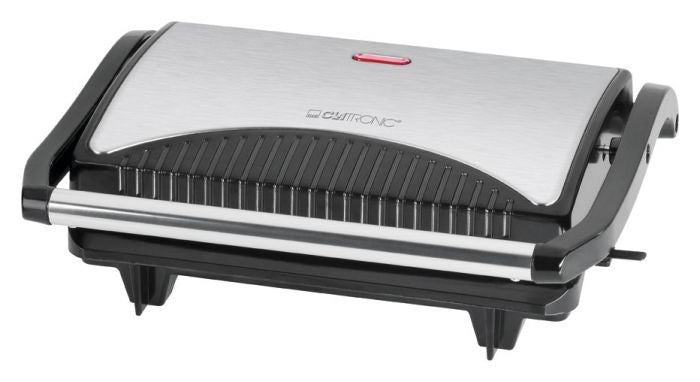 Електрическа скара Clatronic MG 3519 (настолен 700W, черен и сребрист)