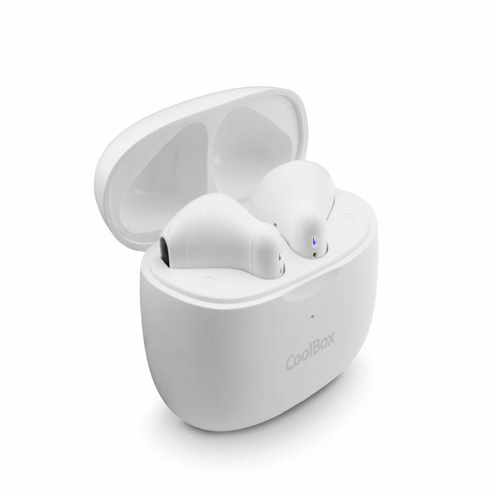 Малки Блутут Слушалки CoolBox COO-AUB-TWS01 Бял