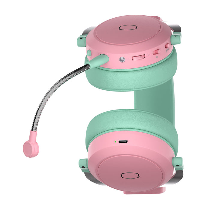 Геймърски слушалки Cooler Master CH351-MC (зелено-розови)