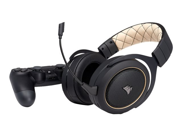 CORSAIR HS70 PRO БЕЗЖИЧНИ Геймърски слушалки Cream EU версия