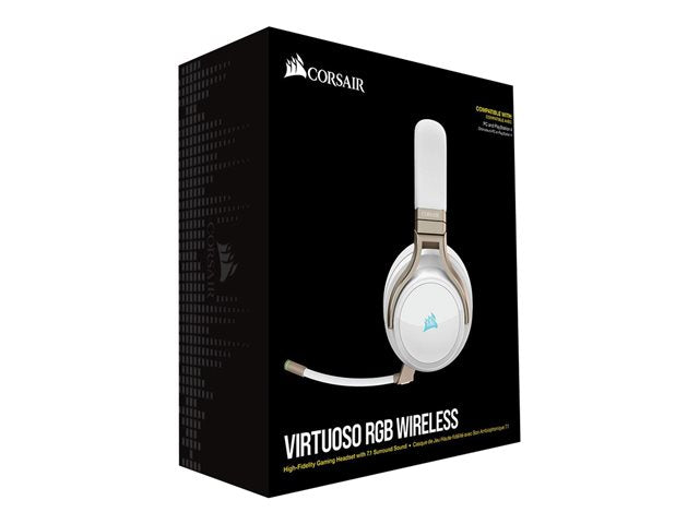 Безжични геймърски слушалки CORSAIR Virtuoso Pearl - ЕС