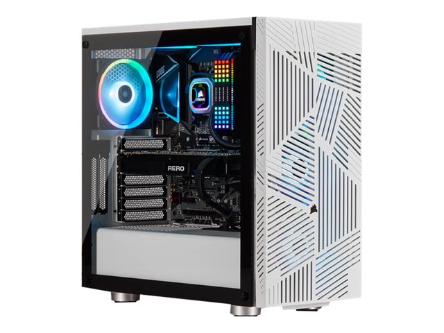 CORSAIR 275R Airflow закалено стъкло Mid-Tower Gaming Case White