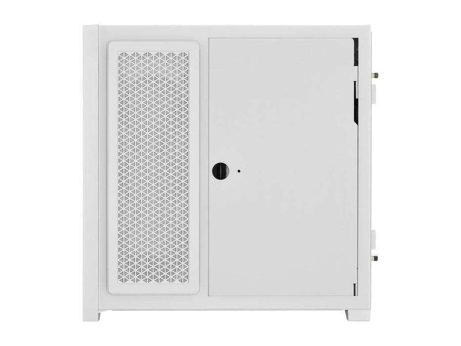 Кутия Corsair iCUE 5000X RGB QL Edition Mid Tower, Tempered Glass, Бяла