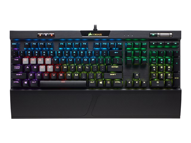 CORSAIR K70 RGB MK.2 RAPIDFIRE Механична игрална клавиатура с подсветка RGB LED Cherry MX Speed US