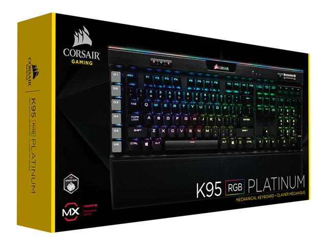 CORSAIR Gaming K95 RGB PLATINUM Механична клавиатура с подсветка RGB LED Cherry MX Brown US
