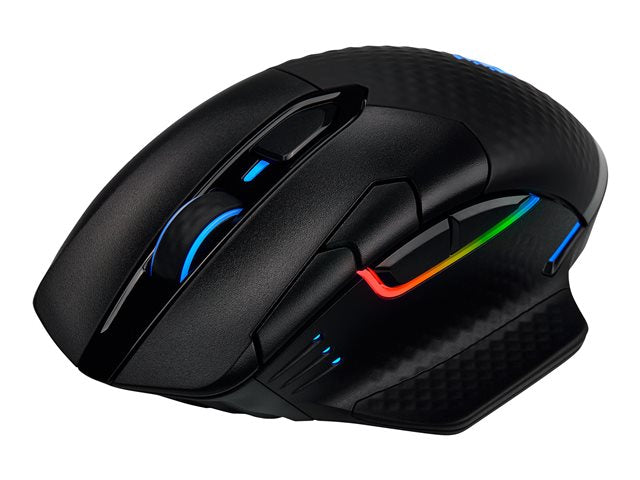CORSAIR DARK CORE RGB PRO SE Безжична FPS/MOBA мишка за игри с технология SLIPSTREAM Черна подсветка RGB безжично зареждане (ЕС)