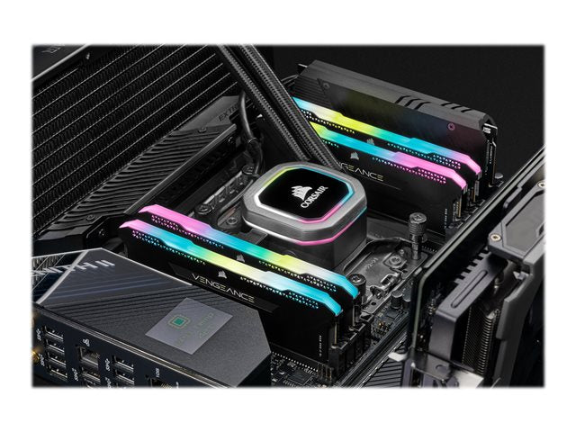 CORSAIR DDR4 128GB 4x32GB 3200MHz DIMM CL16 VENGEANCE RGB PRO SL Черен 1.35V XMP 2.0