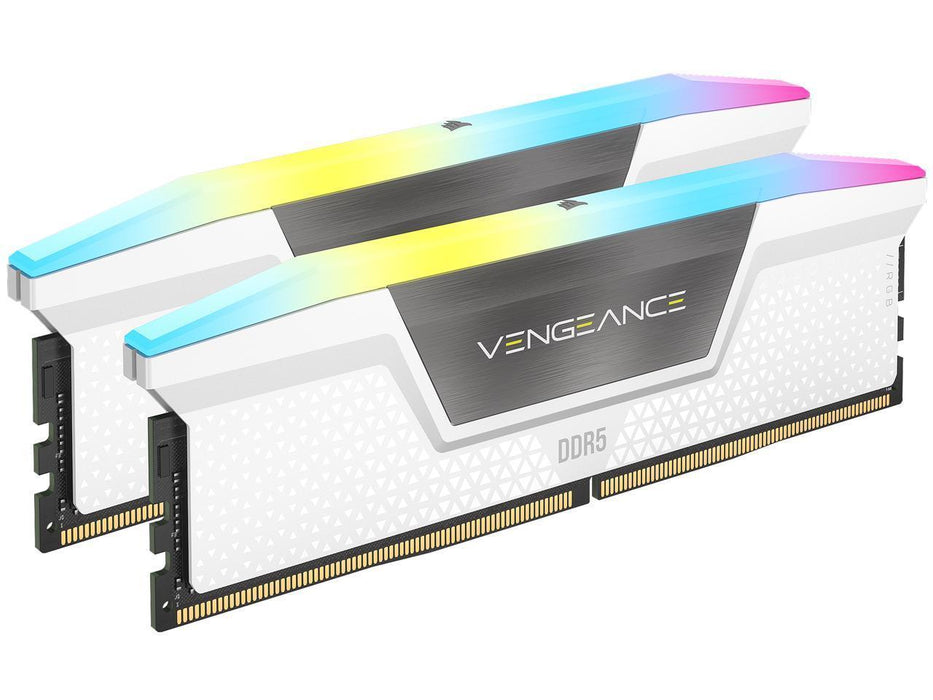 Памет Corsair Vengeance White RGB 32GB(2x16GB) DDR5 6400MHz CL36 XMP&amp;AMD EXPO