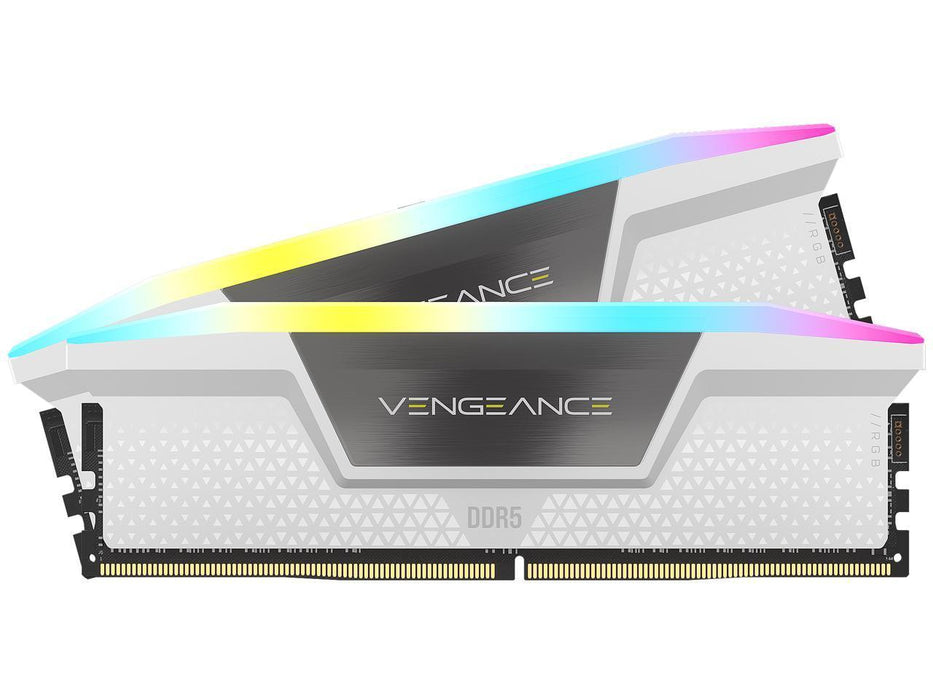 Памет Corsair Vengeance White RGB 32GB(2x16GB) DDR5 6400MHz CL36 XMP&amp;AMD EXPO