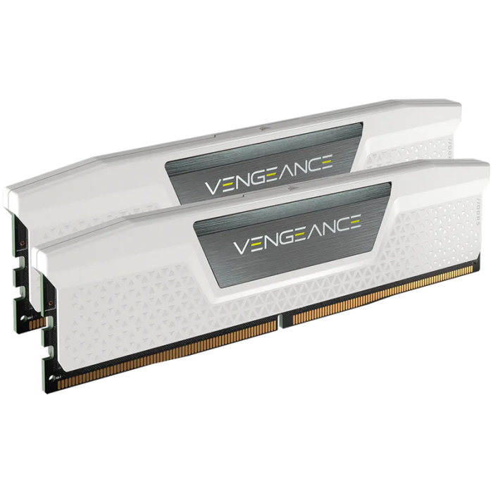 CORSAIR VENGEANCE DDR5 32GB 2x16GB 5600MHz DIMM Unbuffered 36-36-36-76 Std PMIC XMP 3.0 Бял Heatspreader Черен PCB 1.25V