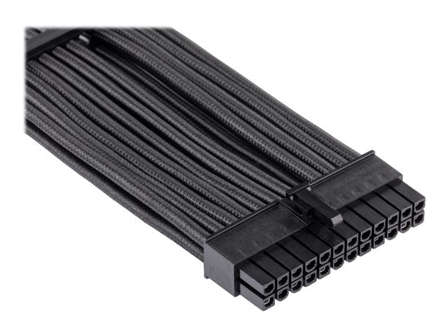 CORSAIR Premium Индивидуално облицован DC кабел Стартов комплект тип 4 поколение 4 ЧЕРЕН