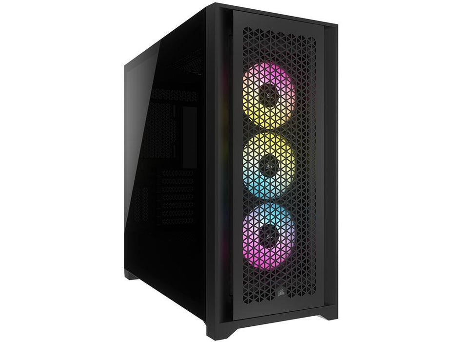 Corsair iCUE 5000D RGB Airflow Midi Tower Черен