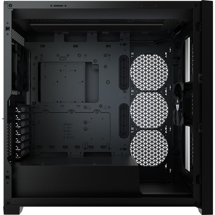 Corsair iCUE 5000D RGB Airflow Midi Tower Черен