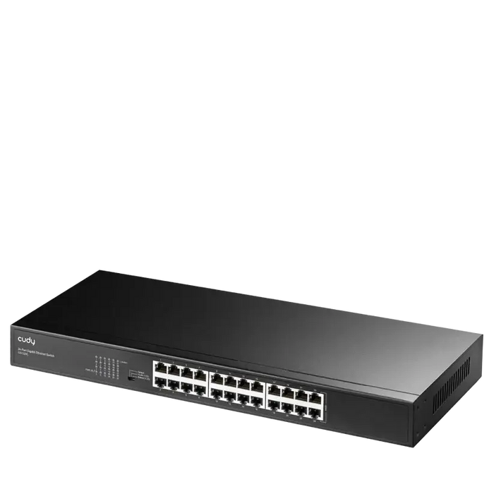 Суич Cudy GS1024L, 24x порт, 10/100/1000, за 19&quot; шкаф, метален