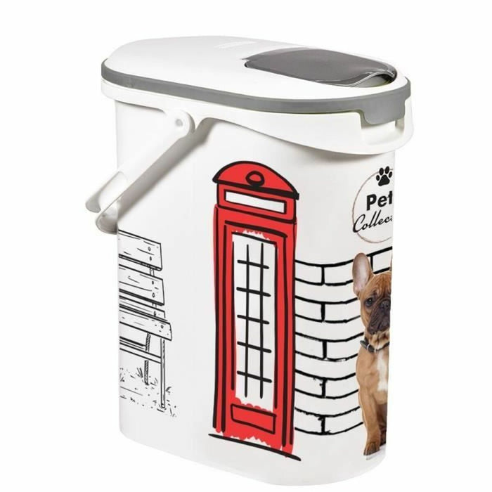 Кутия за храна за домашни любимци Curver Pets Collection Бял 10 L