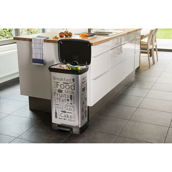 Кошче за боклук Curver CEN-45916 Сребрист Метал 50 L