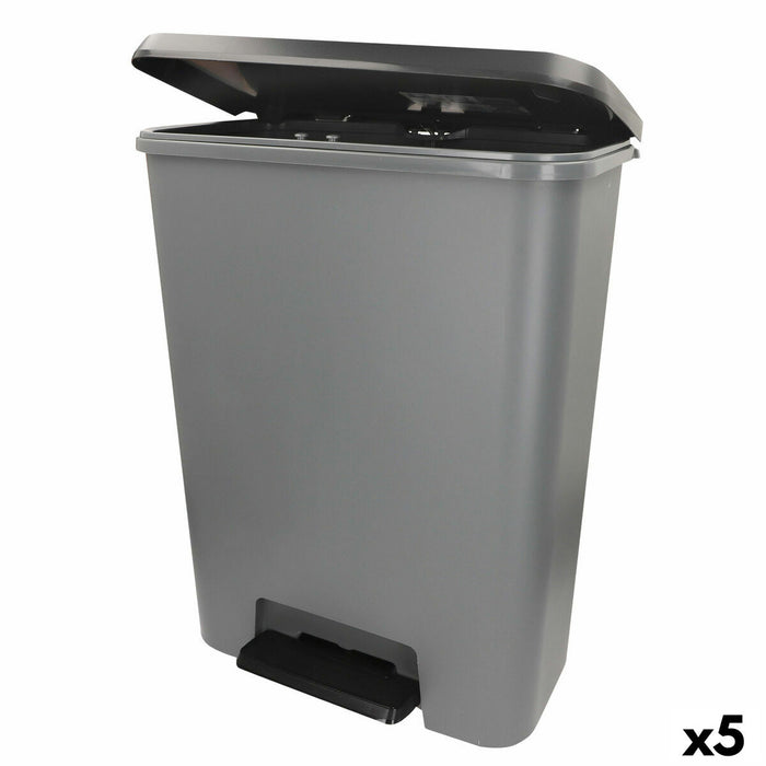 Кошче за боклук Curver Тъмно сив Пластмаса 50 L (5 броя)