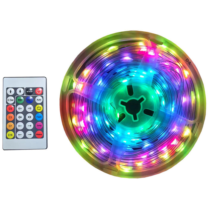 LED ЛЕНТА 10W RGB 10M С ДИСТАНЦИОННО УПРАВЛЕНИЕ D-IL